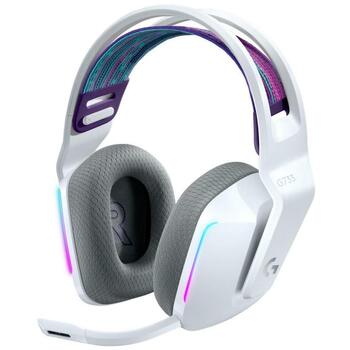 Logitech austiņas G733 981-000883, bezvadu, 20 m, 29 h akumulatora darbības laiks, 20 - 20000 Hz, multikoloru apgaismojums (981-000883)