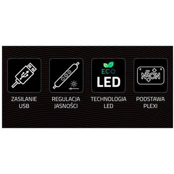 Manta LED световая лента SNL66WH, 5W, 5V, 26cm, 40cm, USB, акрил, собака, 2m кабель (SNL66WH)