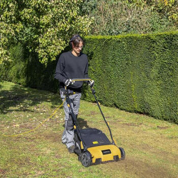 Скарификатор аэратор электрический 1600W 360mm травосборник 50L Желтый POWXG75160 Powerplus (POWXG75160)
