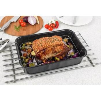 Russell Hobbs Cepešpanna CW91612EU7, 34cm, 230°C, 0,7mm tērauds, viegli tīrāms, nerūsējošā tērauda redele (CW91612EU7)