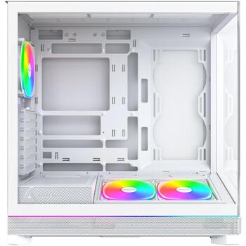 Montech datora korpuss SKY 3 (W), ATX/BTF/micro ATX/Mini-ITX, balts, rūdīts stikls, ARGB, 1x120mm aizmugurē, 2x120mm apakšā (SKY 3 (W))