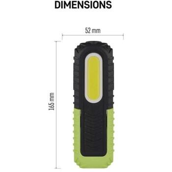 Emos Рабочий светильник P4531, 400 лм, 2000 мАч, COB LED 100 %, COB LED 50 %, LED 100 %, функция быстрого отключения (P4531)