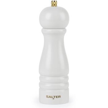 Salter Мельница для соли и перца BW120291EU7, 18,9x5,5x5,5см, дерево, светло-серый, ручная, керамический механизм, 2 крышки (BW120291EU7)