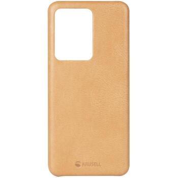 Krusell Sunne Cover Samsung Galaxy S20 Ultra 61961, бежевый, кожзам, задняя крышка, беспроводная зарядка, защита от царапин (61961)