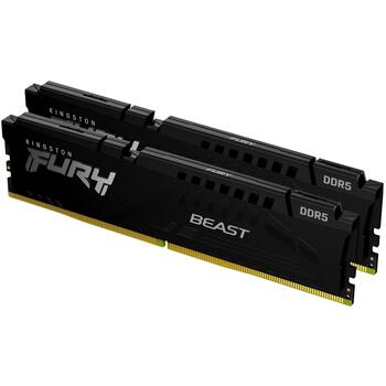Kingston FURY Beast память DIMM KF560C30BBEK2-32, 32GB, 6000MT/s, CL30, черный, EXPO (KF560C30BBEK2-32)