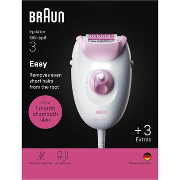 BRAUN Silk 3 epilators ar piederumiem (SE3-033)