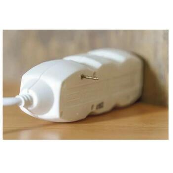 Emos Удлинитель P0622, 2м, 6x2P+PE, белый, ПВХ, 3680W, H05VV-F3G 1,0mm2, защита от детей (P0622)