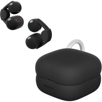 Sony LinkBuds WF-LC900 Clip беспроводные наушники, 9ч, 37ч с зарядным кейсом, Bluetooth 5.3, IPX4, открытый тип (WFLC900B.CE7)