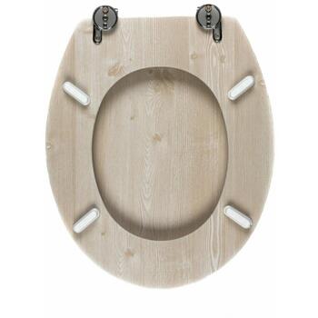 Beldray Деревянное MDF сиденье для унитаза LA033710WOAKPFEU7, 42,80см, 6,00см, 36,00см, белый, дуб (LA033710WOAKPFEU7)