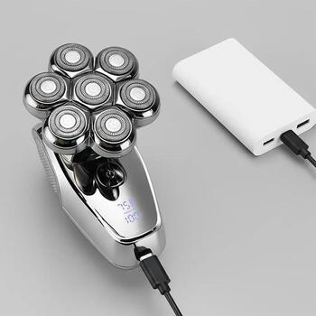 Manta Trimmeris HS-02CH, 3-7mm, IPX7, 5 uzgaļi, USB-C uzlāde, akumulatora darbības laiks 90 min (HS-02CH)