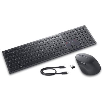 Dell Premier sadarbības klaviatūra un pele KM900 580-BBCZ, Bluetooth 5.1, 200-8000 dpi, USB-A, akumulators, QWERTY, peles pogas 3 (580-BBCZ)