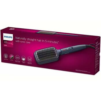 Philips Matu izlīdzināšanas suka BHH885/00 5000, 1.8 m vads, 50 sek sildīšanās laiks, 60 W jauda, 1 temperatūras iestatījums (BHH885/00)