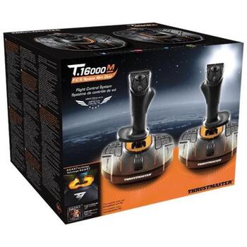Thrustmaster джойстик T.16000M FCS Space Sim Duo 2960815, 2 шт, USB, аналоговый/цифровой, ПК, 30 кнопок, 4 оси, H.E.A.R.T (2960815)