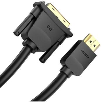 Vention Видео кабель HDMI на DVI 1.5м ABFBG, HDMI A мужской, DVI-D мужской, 1080p, 1920x1200, 31 AWG, черный (ABFBG)