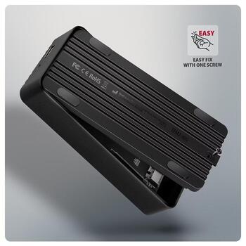 Axagon EEM2-40G внешний корпус SSD, USB4 40Gbps, M.2 NVMe, 2230-2280mm, алюминий, UASP, TRIM (EEM2-40G)