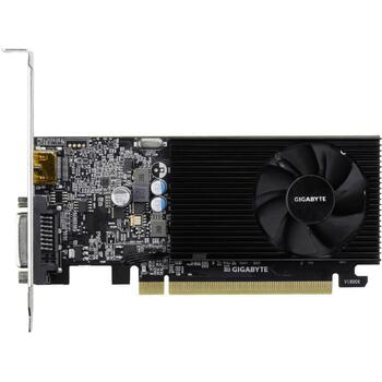 Gigabyte Video karte GV-N1030D4-2GL, 2 GB GDDR4, 64 bit, 2100 MHz, 4096 x 2160, HDMI 2.0b, DVI-D, 1 ventilators (GV-N1030D4-2GL)