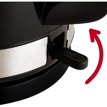Tefal Электрический чайник KO150F30, 2400 Вт, 1.5 л, Пластик, 360° поворотная база, Черный (KO150F30)