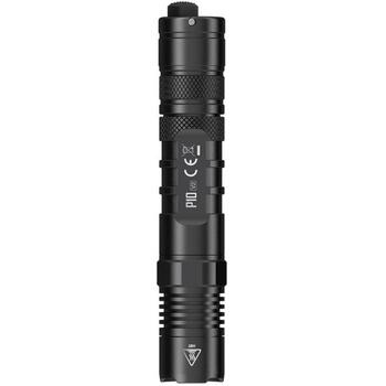 Nitecore Taktiskā lukturis P10V2, 1 lampa, 1100 lm, 18650/CR123 akumulators, IP68, 1 m ūdensizturīgs, 2 m triecienizturīgs (P10V2)