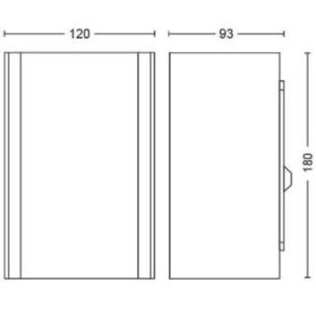 Philips Hue уличный настенный фонарь WCA Resonate 8718696174395, 8Вт, 1180лм, 2000-6500К, IP44, LED, Bluetooth/Zigbee (8718696174395)