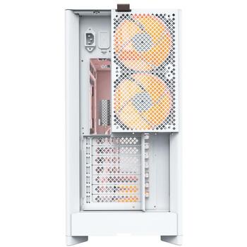 Montech Kaste HS01 PRO (W), Midi Tower, 2x USB 3.0, 480mm, 240mm, 480mm, 2x 120mm aizmugurē, 3x 120mm apakšā, 4x 2.5