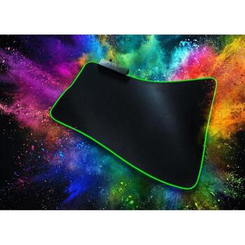 Razer peles paliktnis Goliathus Chroma Extended RZ02-02500300-R3M1, 92cm x 29.4cm x 3mm, melns, mikroteksturēta virsma (RZ02-02500300-R3M1)