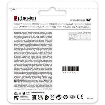Kingston DataTraveler Exodia M USB флешка DTXM/64GB-2P, 64GB, USB 3.2 Gen 1, USB Type-A, 2 шт, черный синий, слайдер (DTXM/64GB-2P)