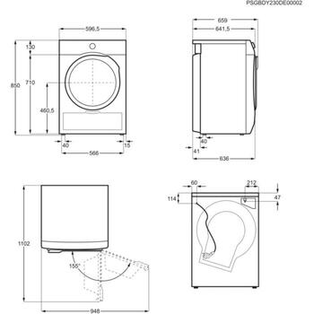 Electrolux veļas žāvētājs EW7D495UDE, 9kg, siltumsūknis, 106kWh/100cikli, 63dB, invertora motors, DelicateCare, MixCare, SensiCare (EW7D495UDE)