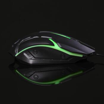 Denver Игровая мышь GMO-403 123020000020, 1000 DPI, 1,5m USB, RGB, оптический сенсор, прочная до 5 миллионов кликов (123020000020)