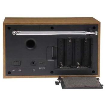 Denver Радиоприемник DAB-46DGR 111111000390, 2W, DAB+, FM, LCD, Будильник, 4xAA батареи (111111000390)