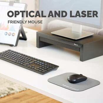 MOUSE PAD MICROBAN/SILVER 5934005 FELLOWES (5934005)