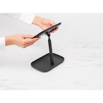 Brabantia ReNew зеркало с полкой 280702, 28.3см, 20см, 12.6см, 400г, пластик, регулируется на 360°, нескользящее основание (280702)