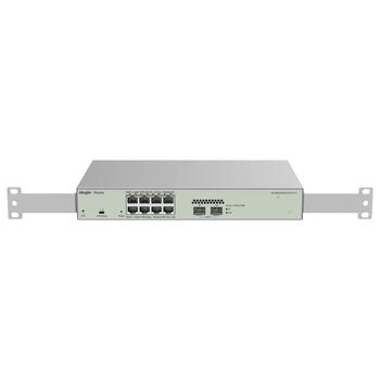 Ruijie RG-NBS3100-8GT2SFP-P-V2 | 8-портовый Гигабитный PoE+ Коммутатор с 2× 1G SFP Портами (125W) и Облачным Управлением — Белый Корпус (RG-NBS3100-8GT2SFP-P-V2)
