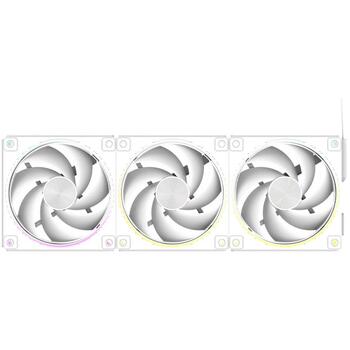 Zalman ZM-DF120 A3 WHITE, вентилятор 120мм, PWM, ARGB, 3 шт., 800-2300 об/мин, 70.1 CFM, 2.13 ммH2O, 34.5 дБА (ZM-DF120 A3 WHITE)