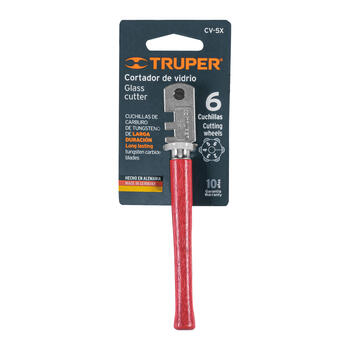 Стеклорез с 6 лезвиями 12954 CV-5X Truper (CV-5X)