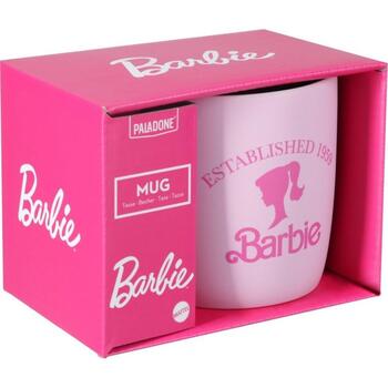 Paladone Barbie кружка PP13761BR, 0.4л, розовая, керамика, 1 кружка, можно мыть в посудомоечной машине (PP13761BR)