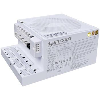 Lian Li Datora barošanas bloks EDGE GOLD 1000 G9P.EG1000G.WH00.EU, 1000W, 80 PLUS Platinum, pilnībā modulārs (G9P.EG1000G.WH00.EU)