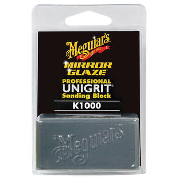 Meguiar's K1000 Mirror Glaze slīpēšanas klucis (1000 grit) – krāsas defektu noņemšanai (6×3×2 cm, USA) (K1000)