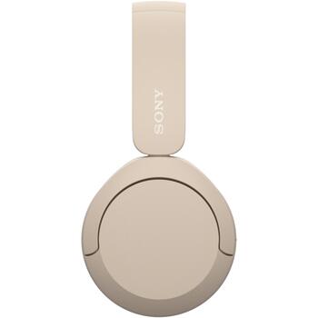 Sony Беспроводные Наушники WH-CH520 WHCH520C.CE7, 50ч, 30мм, Bluetooth 5.2, Микрофон, Бежевый, Шумоподавление (WHCH520C.CE7)