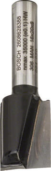 Pirkstfrēze frēze HM B=16mm, l=20 mm,kāts 8mm, Rokas frēzēm, malu frēzēm GROPJU FRĒZE STANDARD FOR WOOD, 2608628388, BOSCH (2608628388)
