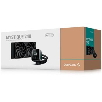 Deepcool CPU dzesētājs MYSTIQUE 240 R-LX550-BKDSNC-G-1, 72.45 cfm, 2 ventilatori, 500-2150 rpm, DeepCreative (R-LX550-BKDSNC-G-1)