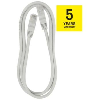 Emos UTP патч-кабель CAT5E S9122, 1м, 8 проводов, RJ45/RJ45, серый, PVC, 1000 Base-T (S9122)