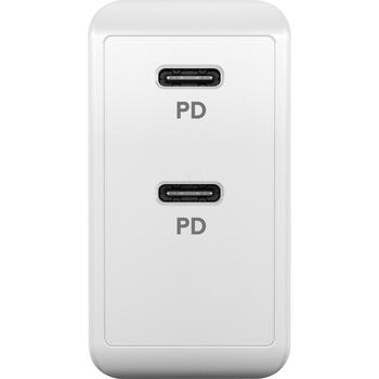 Goobay адаптер питания, 61758, 36 Вт, DC 5/9/12/15/20 В, 2x24 pin USB-C, Power Delivery (61758)