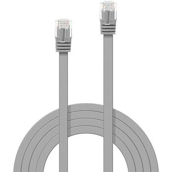 Lindy кабель CAT 6 U/UTP 47493 3м серый, RJ45 M/M, 250МГц, медь, 32AWG, snagless, золотые контакты (47493)