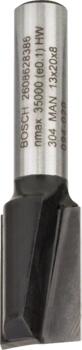 Pirkstfrēze frēze HM B=13mm, l=20 mm,kāts 8mm, Rokas frēzēm, malu frēzēm GROPJU FRĒZE STANDARD FOR WOOD, 2608628386, BOSCH (2608628386)
