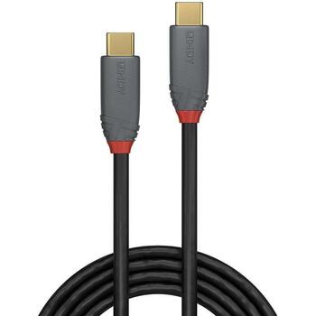 Lindy USB 3.2 C-C 36902 1.5m, 20Gbps, 5A, PD, черный, PVC корпус, 24K золотые разъемы (36902)