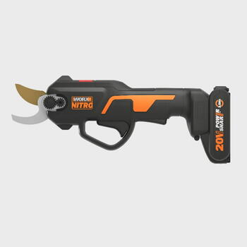 Worx Аккумуляторные сучкорез WG330E, 20V MAX, 2,5 см, 300-400 Н-м, 9000-12000 Н, титановое лезвие, бесщеточный мотор (WG330E)