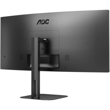 AOC Изогнутый монитор CU34V5C/BK, 3440 x 1440, 100 Гц, 4 мс, 300 кд/м², 1x HDMI, USB хаб, USB PD 65W (CU34V5C/BK)