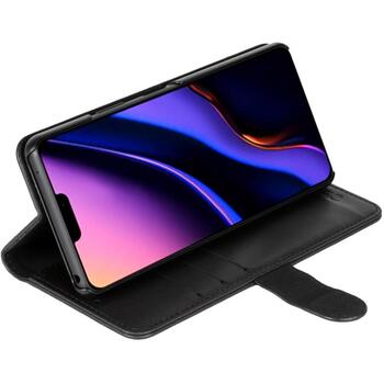 Krusell PhoneWallet Telefona vāciņš 62169, melna krāsa, Eco āda, 3 karšu slots, rēķinu kabata, izgriezums kamerai (62169)