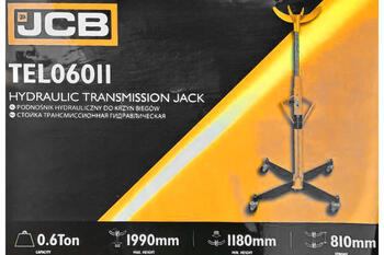 JCB JCB-TEL06011 transmisijas hidrauliskais statīvs, 600kg, 1180-1990mm, 4 riteņi (JCB-TEL06011)