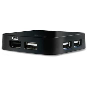D-Link USB centrmezgls DUB-H4/E, 4 porti, USB 2.0, 480 Mbit/s, 5 V, LED indikatori, Plug and Play, FCC CE C-Tick (DUB-H4/E)